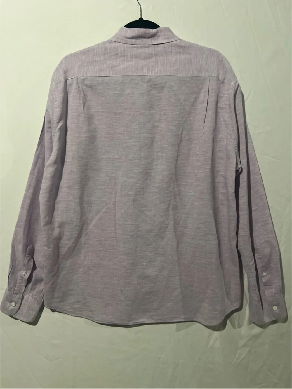 J.Crew Shirt Men’s XL Purple Lavender Linen Cotton Baird McNutt Slim Fit